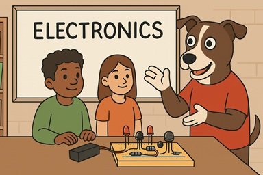 Students learning welding and trades